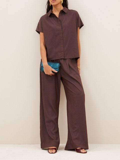Bluse – Barley, Tan Stripe