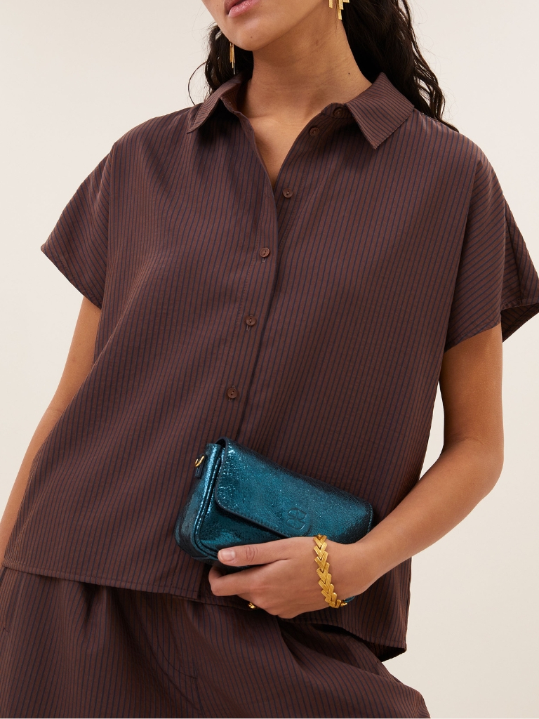 Bluse – Barley, Tan Stripe