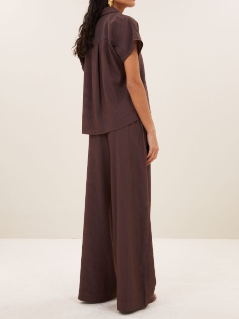 Alternative view of Bluse – Barley, Tan Stripe