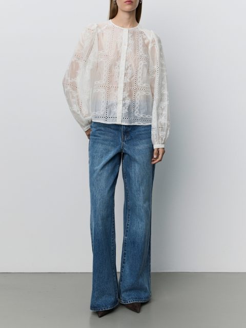 Alternative view of Bluse - CORASW Detailed Embroidery Shirt, Off White
