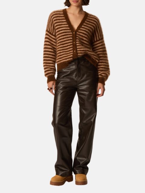 Cardigan - Alvaro, Cognac Chiné / Blush Chiné – Bild 3