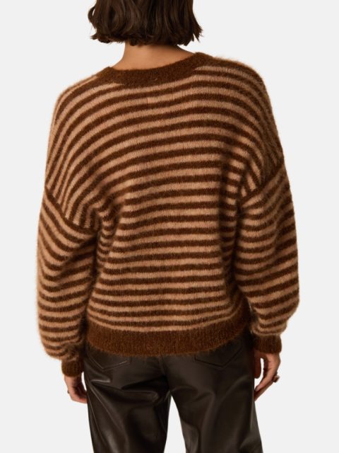 Cardigan - Alvaro, Cognac Chiné / Blush Chiné – Bild 2
