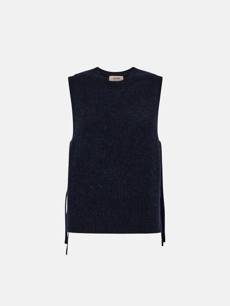 Gilet - MMThora Tie Knit Vest, Salute Navy