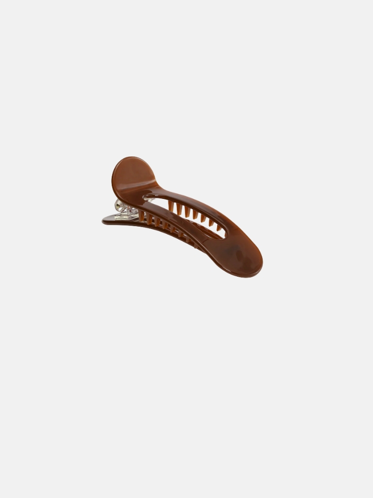 Haarspange – Crocodile Hair Clip, Brown Big