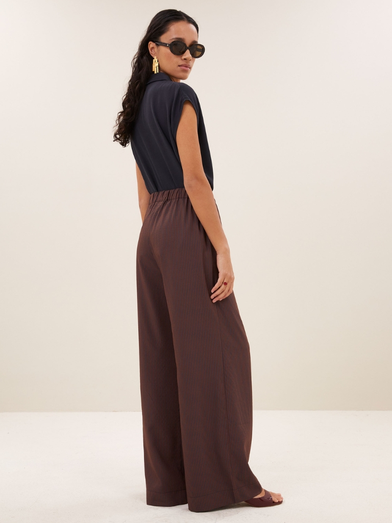 Hose – Celin Stripe Pants, Tan Stripe – Bild 2