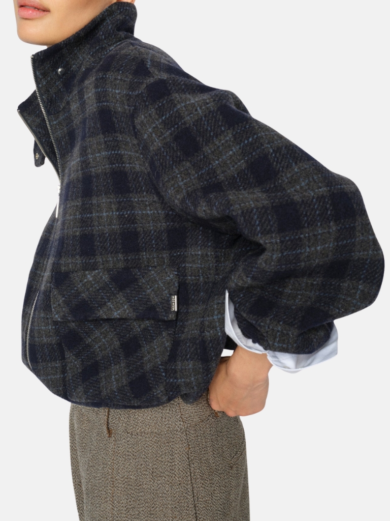 Jacke - MMCamille Check, Salute Navy – Bild 3