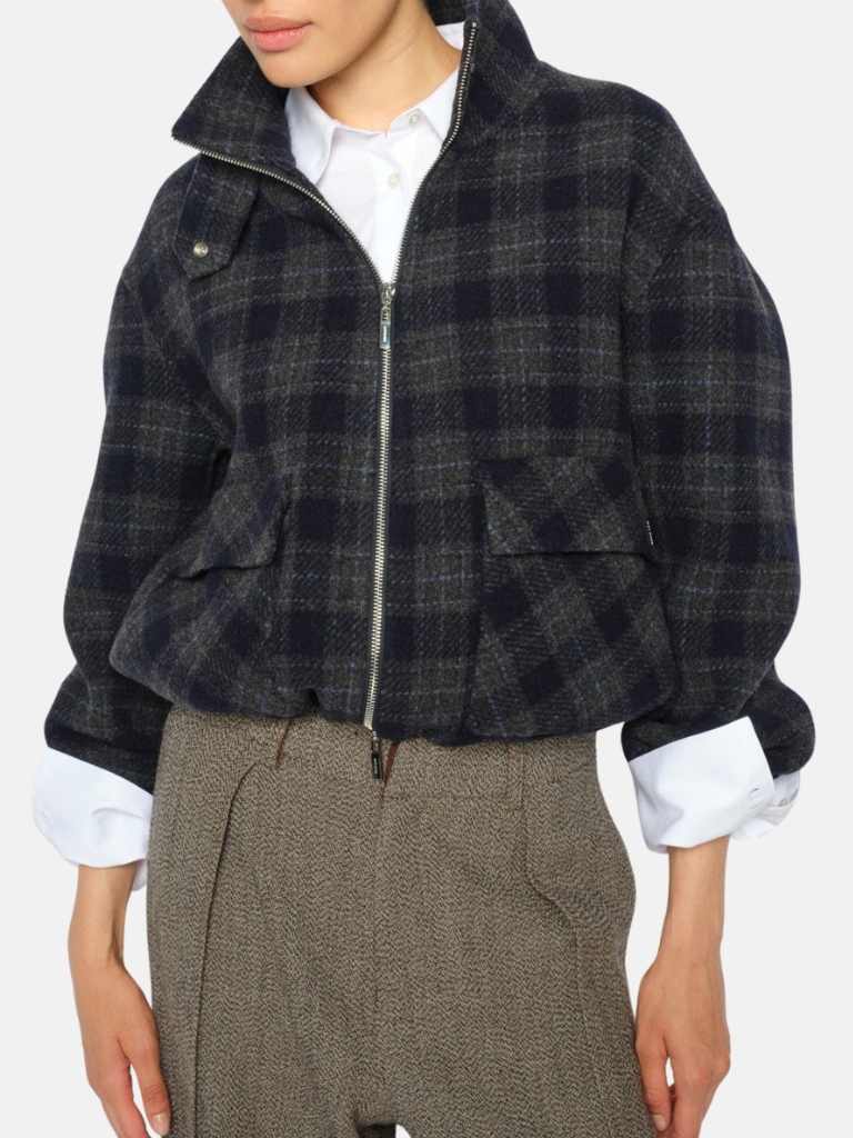 Jacke - MMCamille Check, Salute Navy