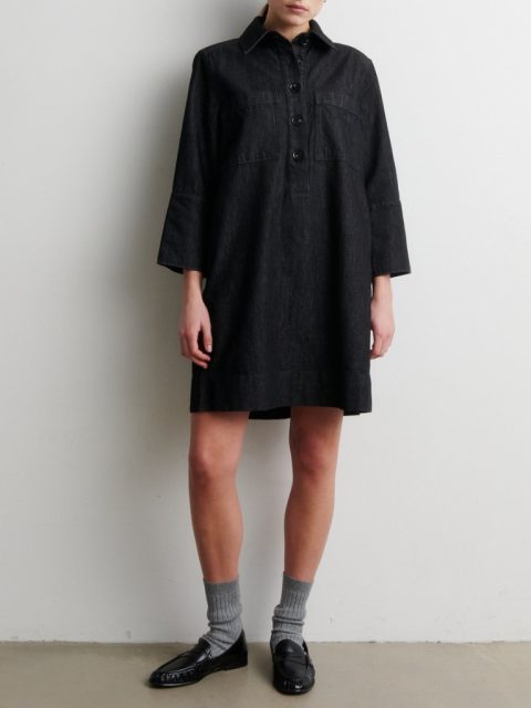 Kleid - Dera Denim New Tunic Dress, Black – Bild 7
