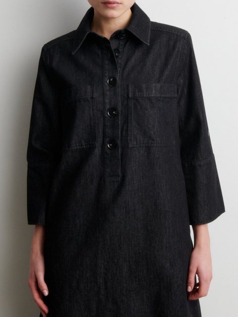 Kleid - Dera Denim New Tunic Dress, Black – Bild 4
