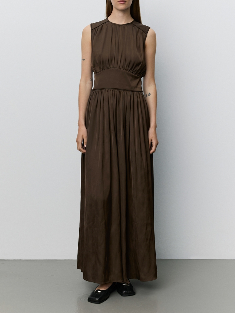 Kleid - LINSW Maxi Dress, Intense Brown