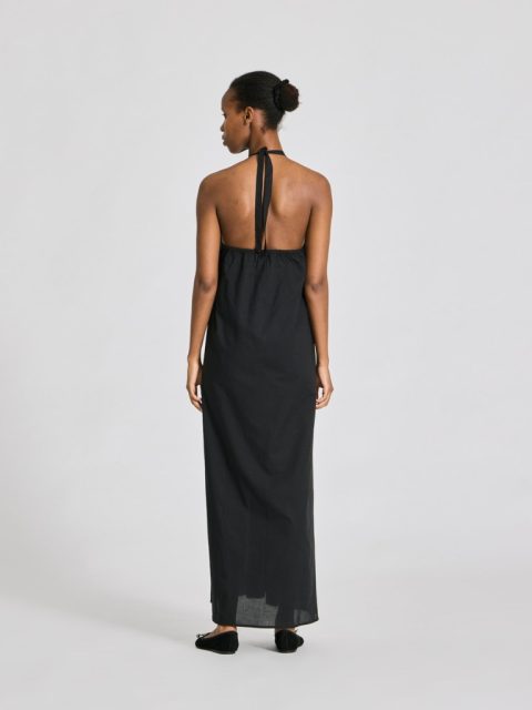 Alternative view of Kleid - Nora Voile Halterneck, Black