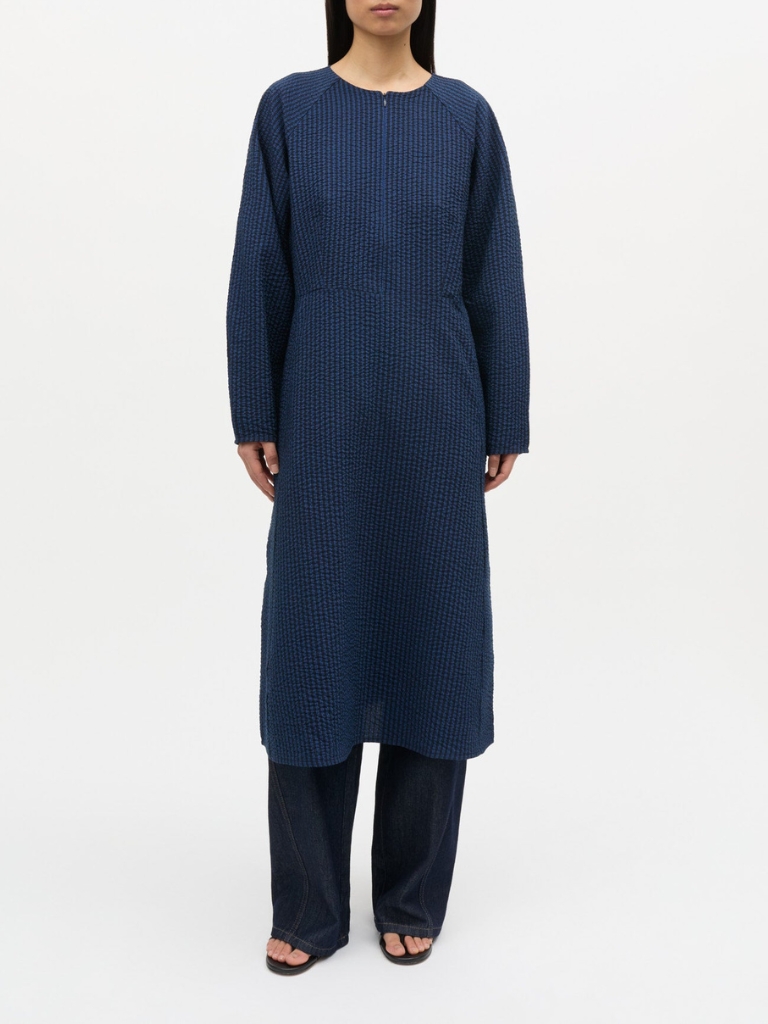 Kleid - Soft Crease Edel Dress, Sky Captain/Lapis Blue