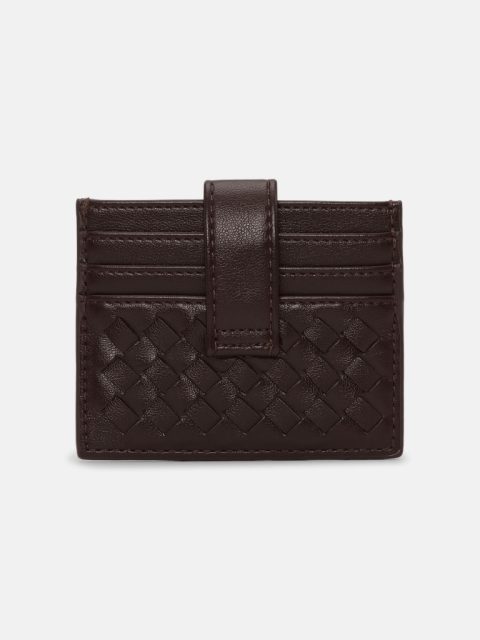 Alternative view of Portemonnai – Woven card Wallet, Brown One