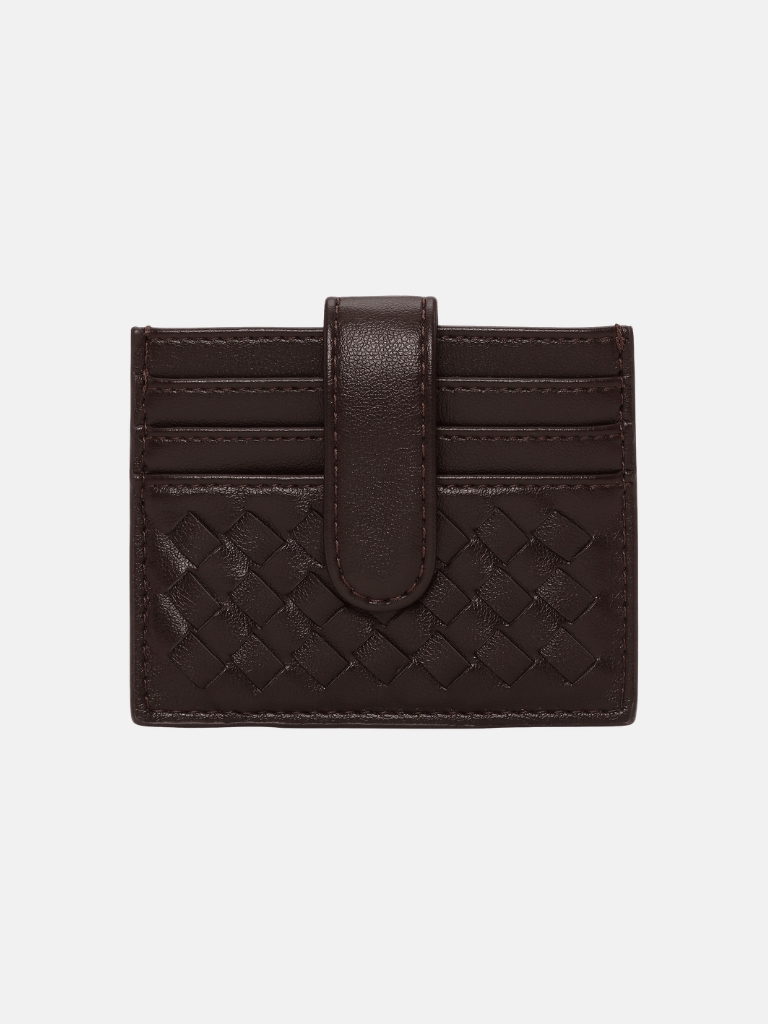 Portemonnai – Woven card Wallet, Brown One