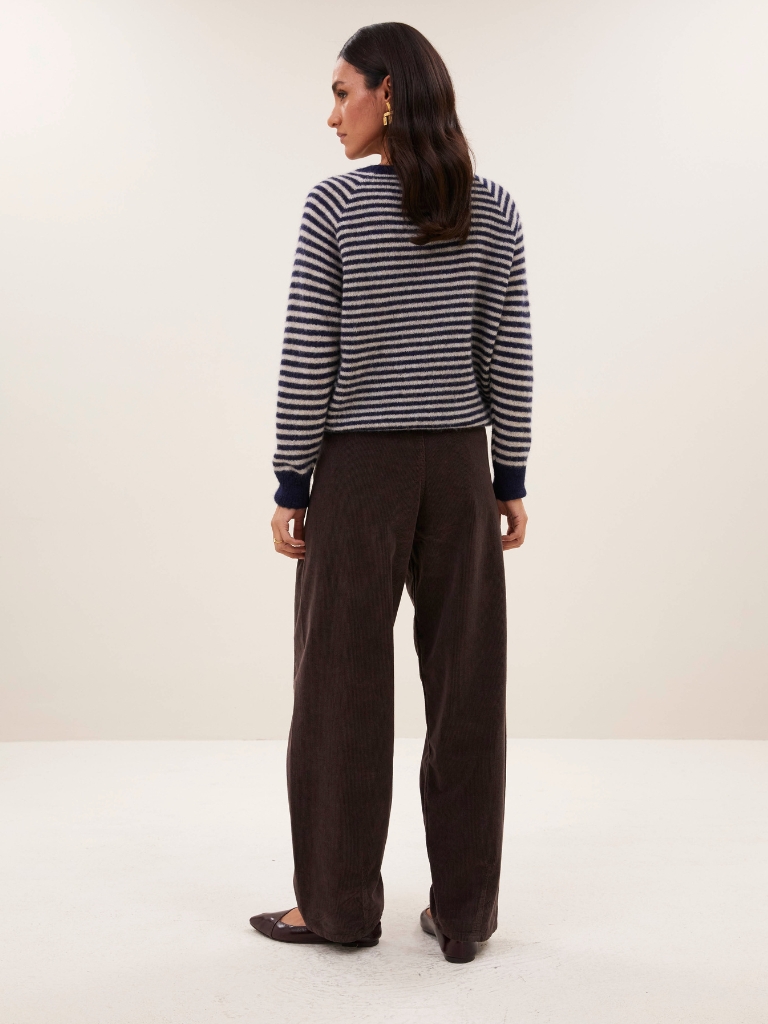 Pullover - Sally Stripe, Midnight Marine – Bild 2