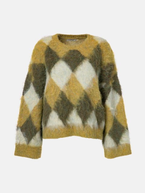 Pullover – Phil, Lime Argyle