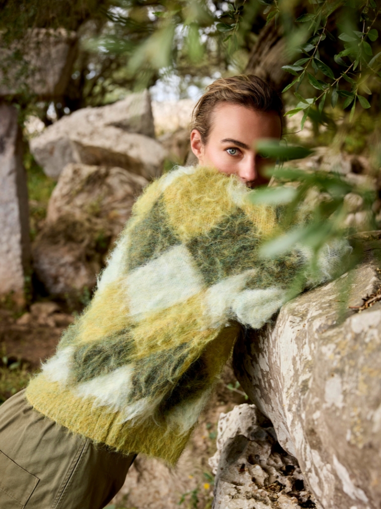 Pullover – Phil, Lime Argyle – Bild 4