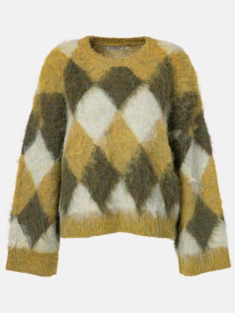 Pullover – Phil, Lime Argyle
