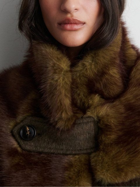 Schal - Agola Collar, Black Olive – Bild 8