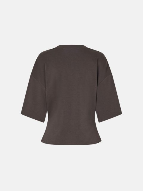 Shirt - Missouri Tee, Dark Brown Melange – Bild 3
