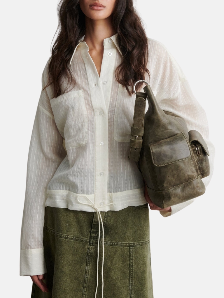 Bluse - Valaia, Egret – Bild 5