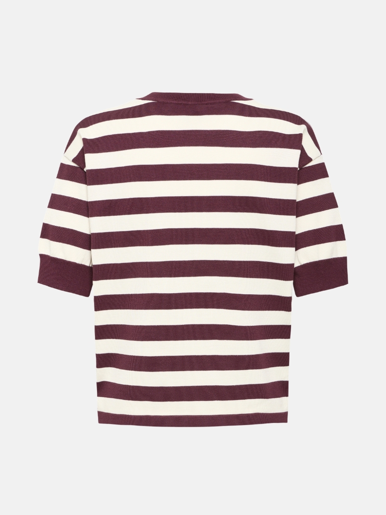 T-Shirts - BYMMORLA, Fig/Birch Stripe – Bild 2