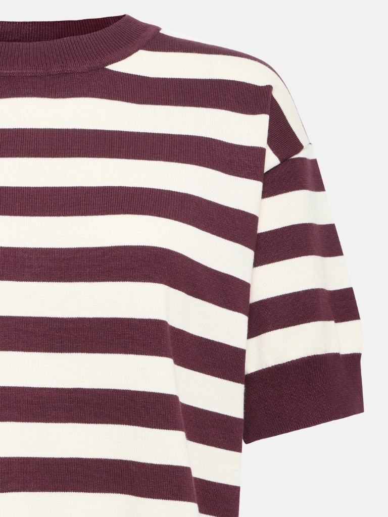 T-Shirts - BYMMORLA, Fig/Birch Stripe – Bild 3
