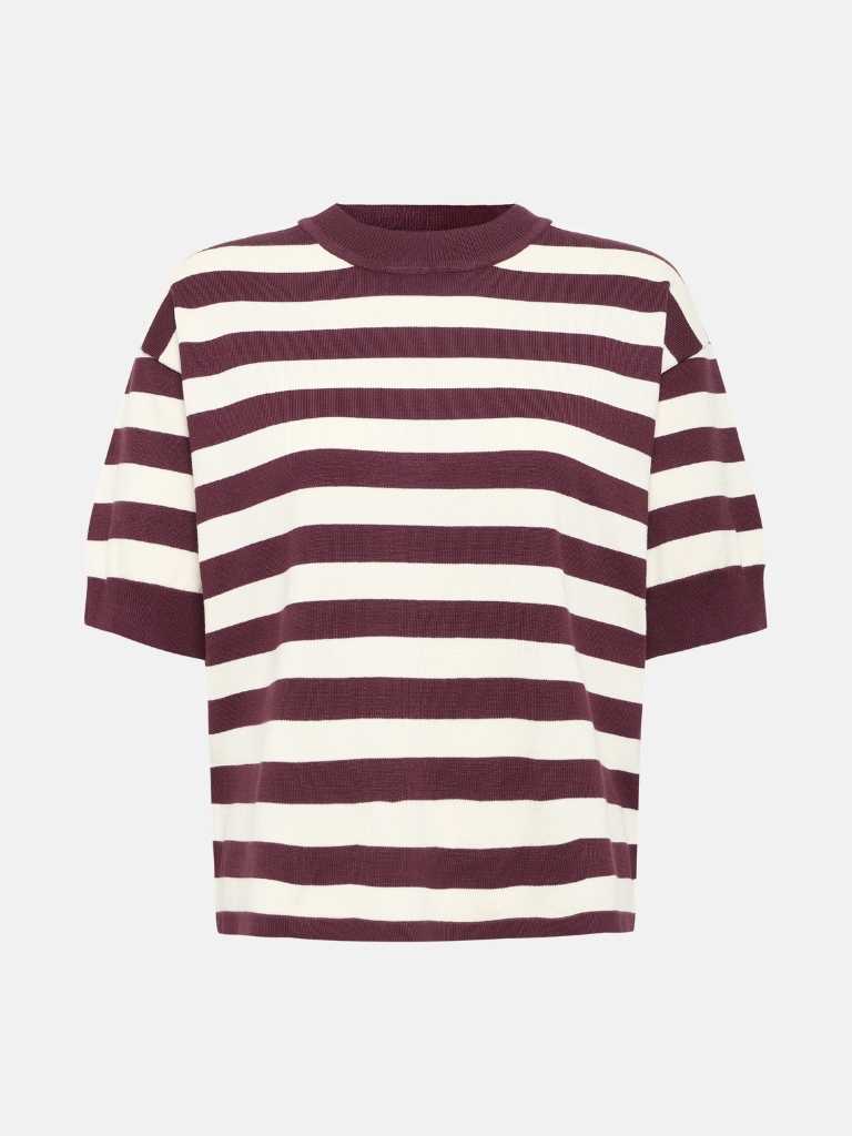 T-Shirts - BYMMORLA, Fig/Birch Stripe