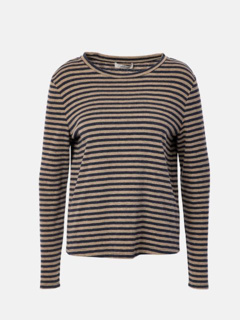 jcSophie T-Shirt- Prisca in Blue_Sand Stripes