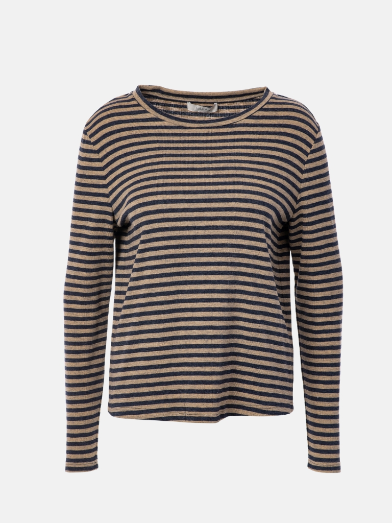 jcSophie T-Shirt- Prisca in Blue_Sand Stripes