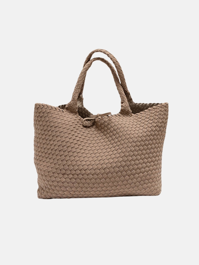 Tasche - Mia Suede Soft Square, Beige