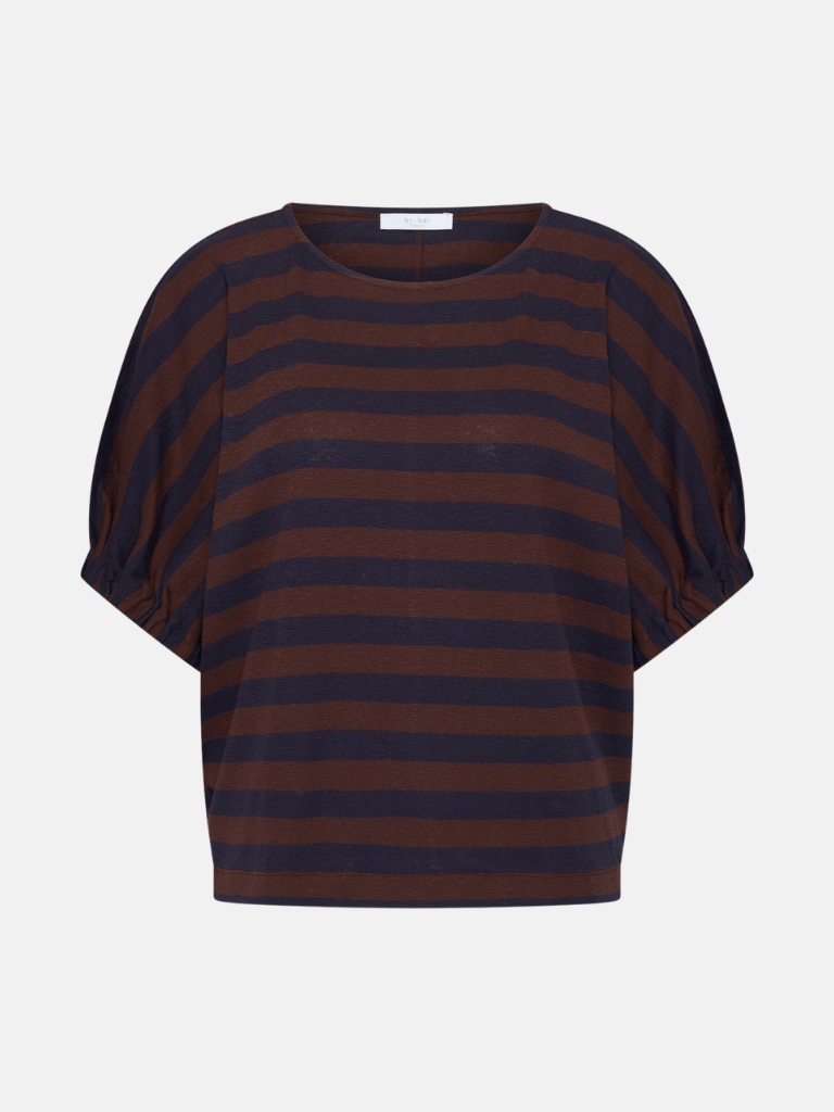Shirt - Merle Big Stripe, Coffee Bean – Bild 5