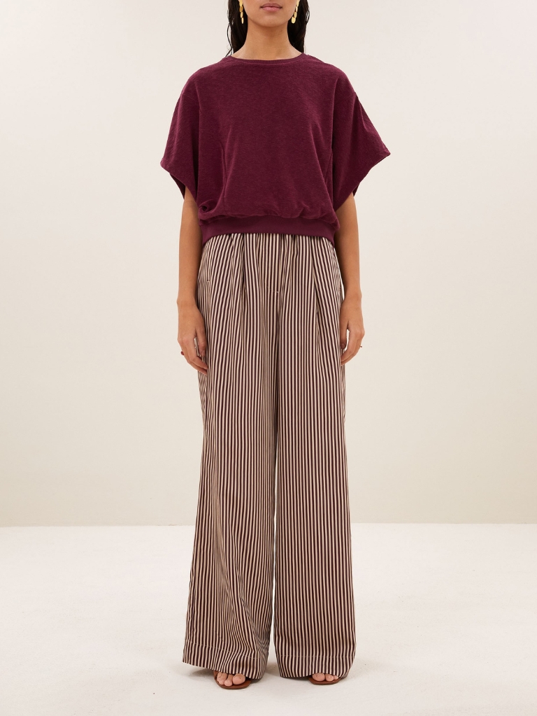 Top - Nuki Slub, Burgundy Crush – Bild 4
