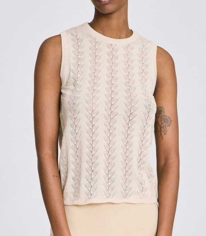 Top - Sofie Butterfly Knit, Ecru
