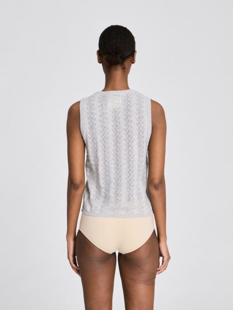 Alternative view of Top - Sofie Butterfly Knit, Light Grey Melange
