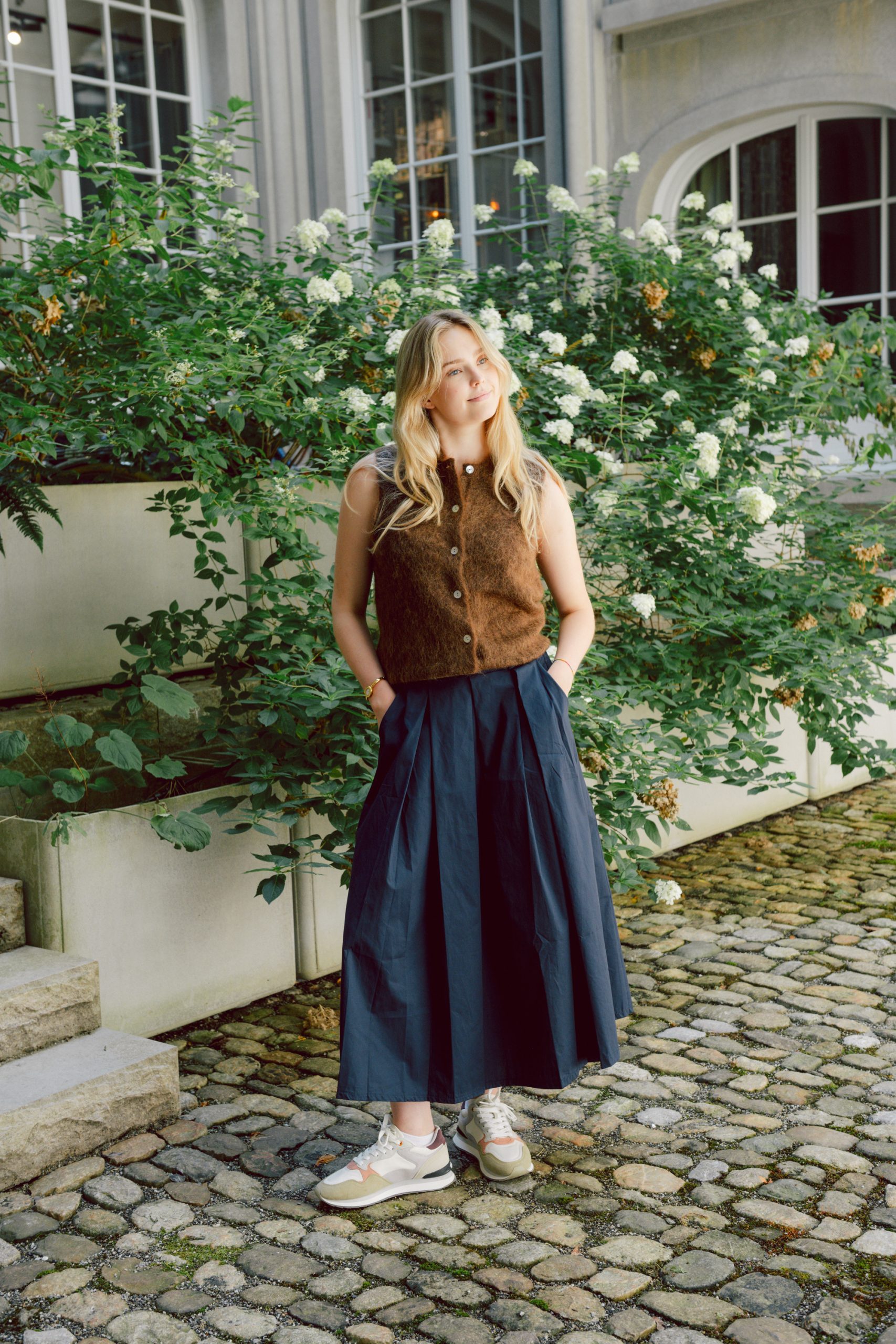 Rock - AVA Nederdel Jupe, Navy – Bild 5