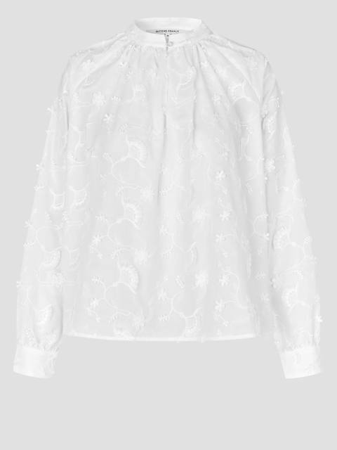 Bluse - Rosalil, Bright White – Bild 4