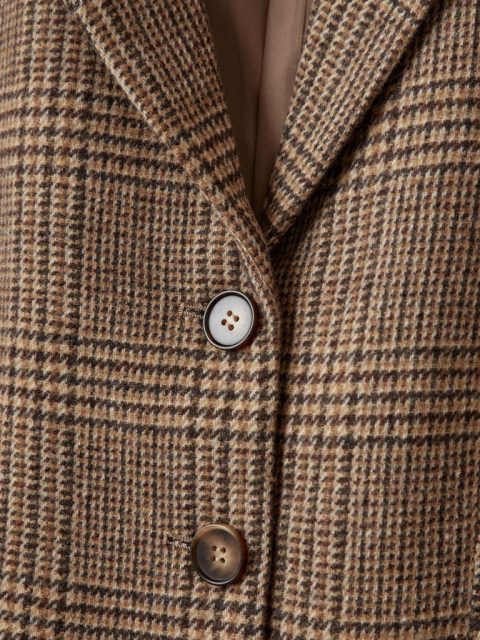 Blazer - EllySW Checked Short, Brown Check – Bild 7