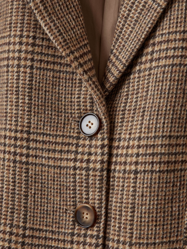 Blazer - EllySW Checked Short, Brown Check – Bild 7