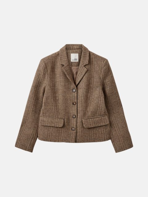 Blazer - EllySW Checked Short, Brown Check