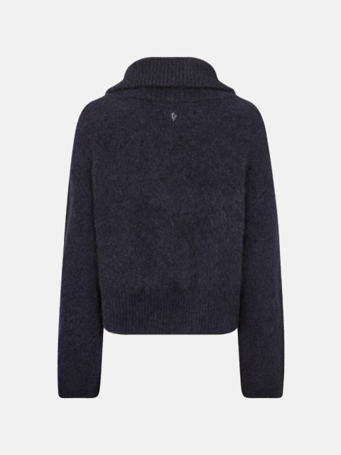 Alternative view of Cardigan – MMHulda Knit Zip Cardigan, Salute Navy