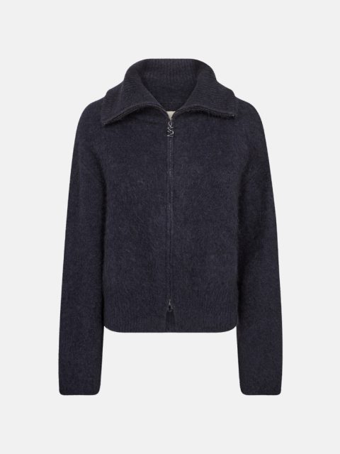 Cardigan – MMHulda Knit Zip Cardigan, Salute Navy