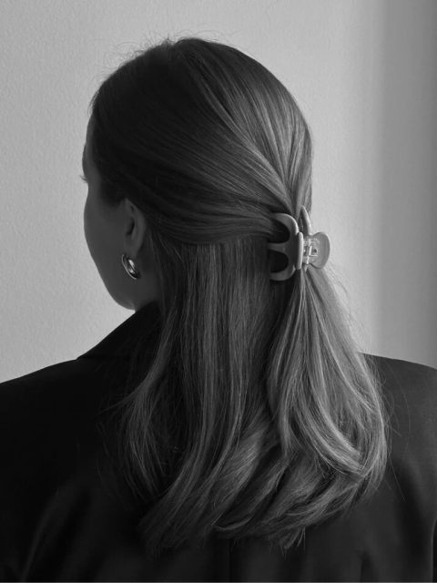 Alternative view of Haarspange - Alberte Claw, Oyster White