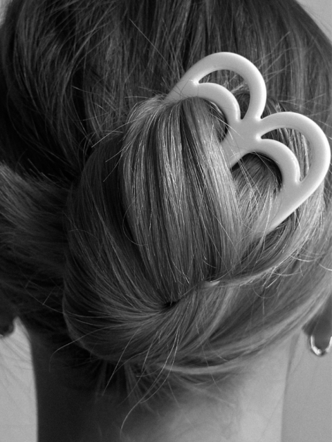 Haarspange - Elodie Pin, Dark Berry – Bild 3