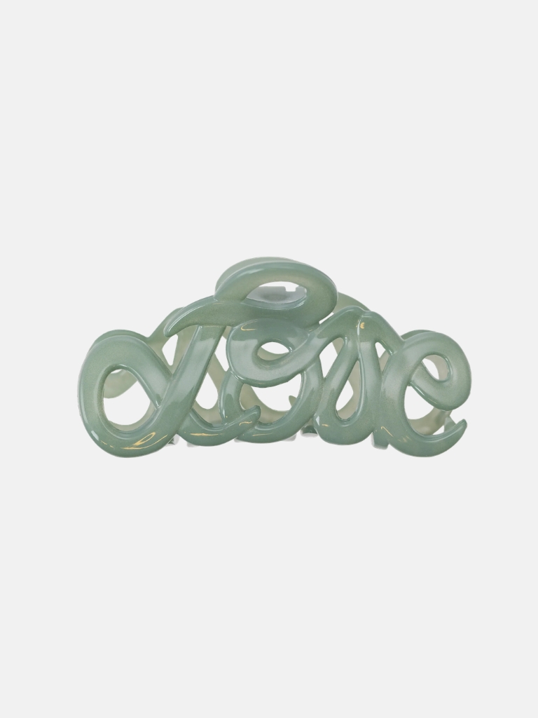 Haarspange - Love 8cm, Water Green