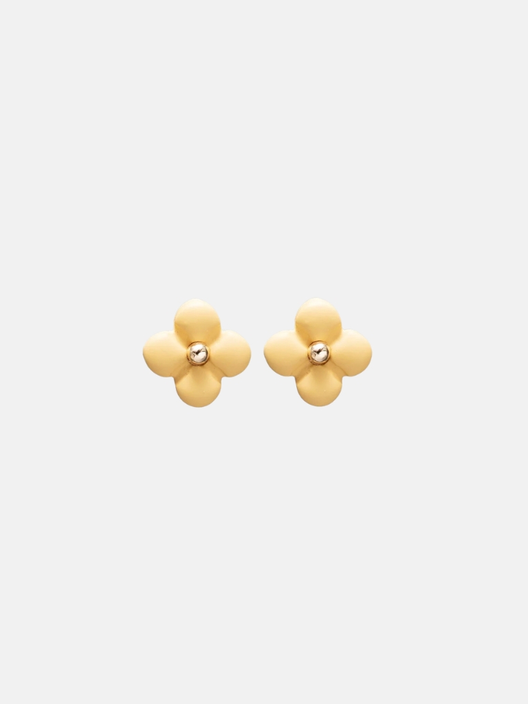 Ohrringe - Seline Flower, Soft Yellow