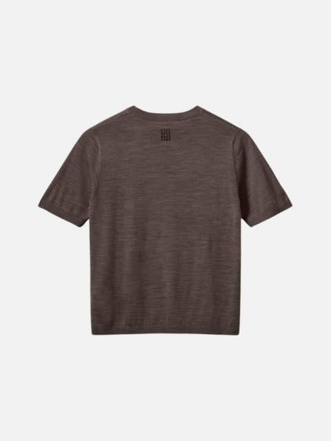 Pullover - Sorellasw Short Sleeve, Brown Melange – Bild 4