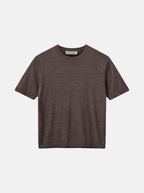 Pullover - Sorellasw Short Sleeve, Brown Melange – Bild 3