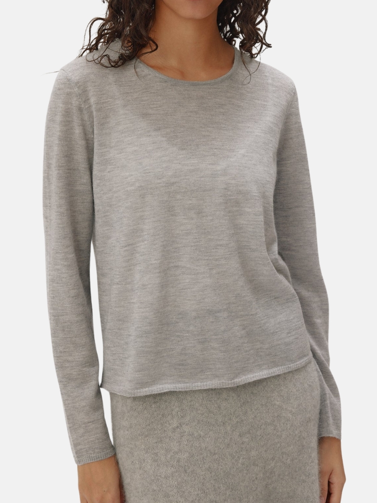 Pullover - Annia Sweater, Titanium Grey Mel