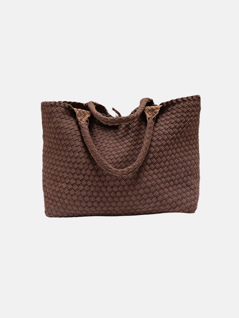 Tasche - Mia Suede Soft Square, Brown – Bild 2